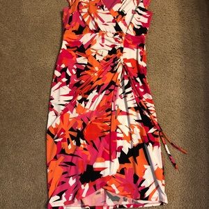 Boston Proper Geometric Soft Midi Dress